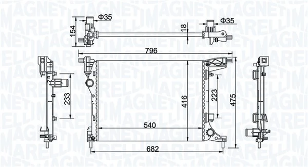 Радіатор 30L108A1 Polcar