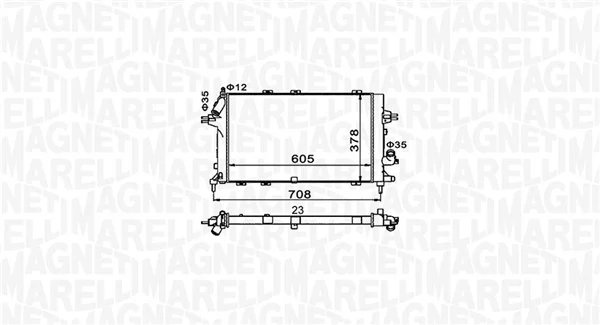 Купити BM1534 Magneti Marelli Радіатор двигуна