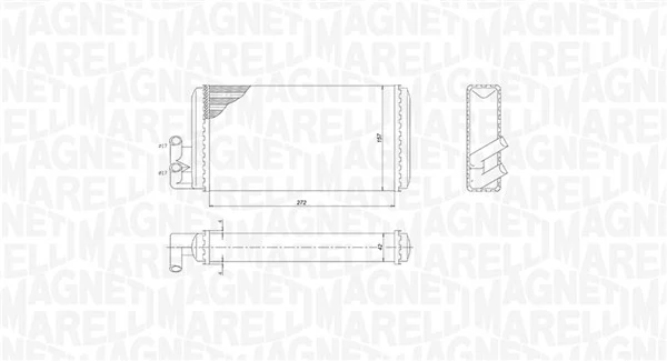 350218403000 Magneti Marelli Радіатор опалювача салону