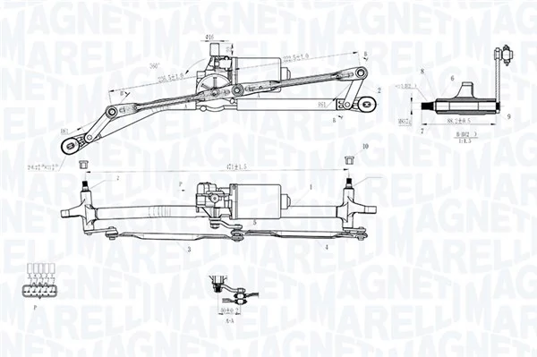 064012005011 Magneti Marelli Трапеція склоочисника