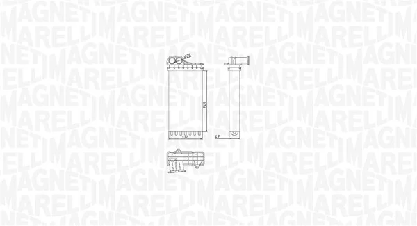 BR436 Magneti Marelli Радіатор опалювача салону