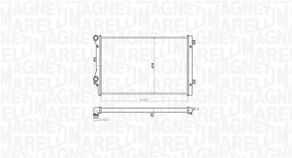 350213852000 Magneti Marelli Радіатор охолодження двигуна