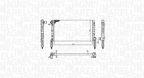 350213180000 Magneti Marelli Радіатор охолодження двигуна
