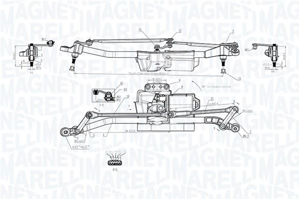 064352403010 Magneti Marelli Трапеція склоочисника