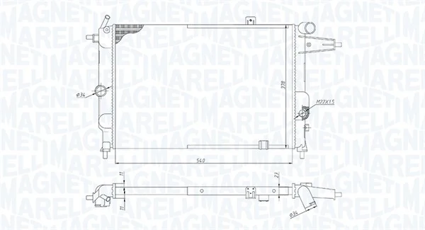 Радіатор BM1898 Magneti Marelli