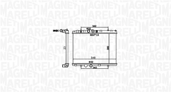 350213156100 Magneti Marelli Радіатор охолодження двигуна