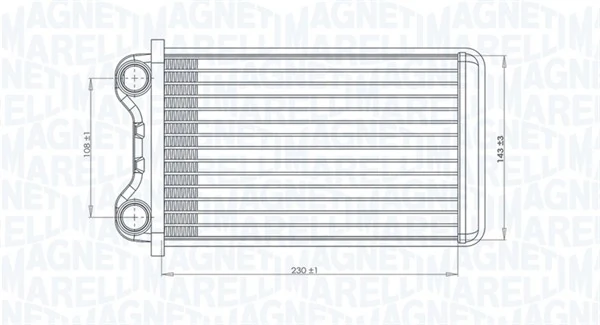350218472000 Magneti Marelli Радіатор опалювача салону
