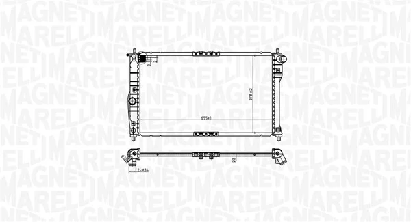 350213174900 Magneti Marelli Радіатор охолодження двигуна