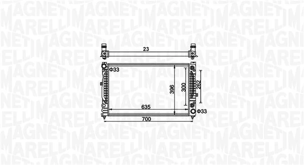 Радіатор основний Magneti Marelli BM1855 ціна, від 60.38 USD