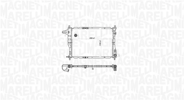 350213177900 Magneti Marelli Радіатор охолодження двигуна
