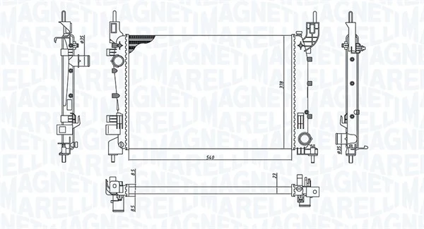 Радіатор BM2004 Magneti Marelli
