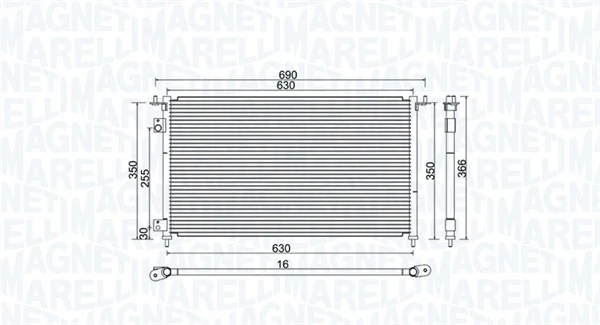 Конденсатор кондиціонера Magneti Marelli BC970 ціна, від 63.00 USD