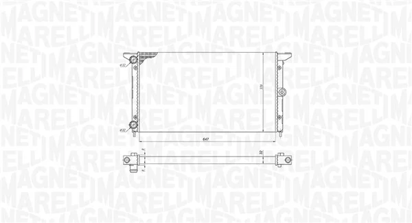 350213190100 Magneti Marelli Радіатор охолодження двигуна