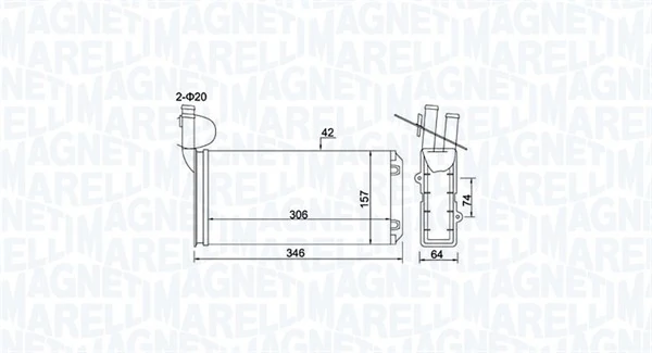 Купити Радіатор пічки Peugeot 205 II 20A, C