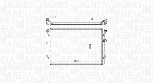 350213196800 Magneti Marelli Радіатор охолодження двигуна
