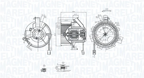069412290010 Magneti Marelli Електромотор пічки