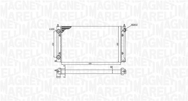 BM1875 Magneti Marelli Радіатор охолодження двигуна