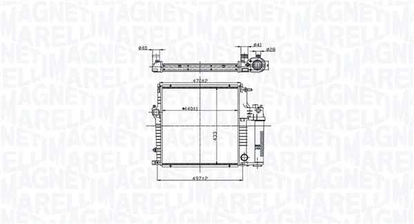Радіатор основний AND 42121126 ціна, від 86.66 USD