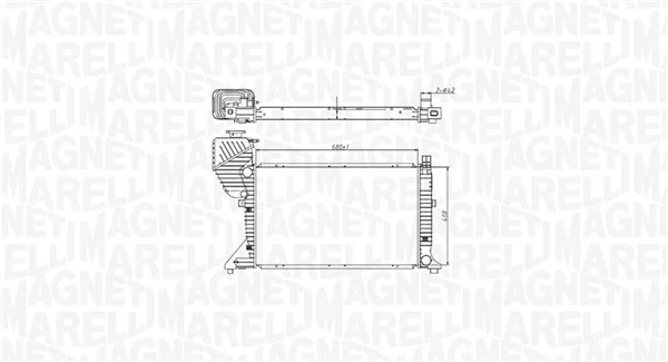350213177400 Magneti Marelli Радіатор охолодження двигуна