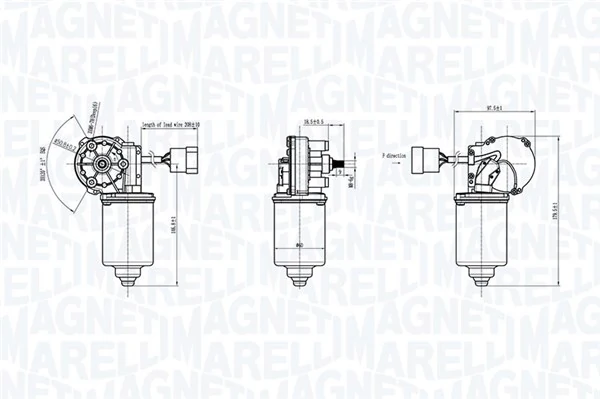 064370500010 Magneti Marelli Мотор стеклоочищувача