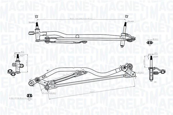 085570756010 Magneti Marelli Трапеція склоочисника