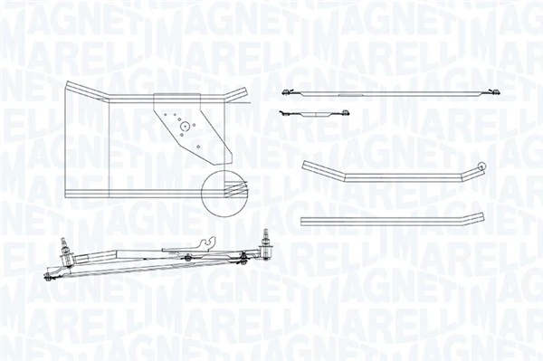 Купити TGT760SM Magneti Marelli Трапеція двірників