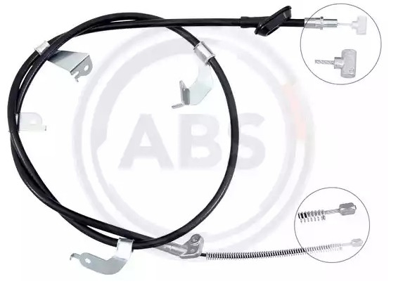 Купити K15006 ABS Трос ручного гальма задній, лівий