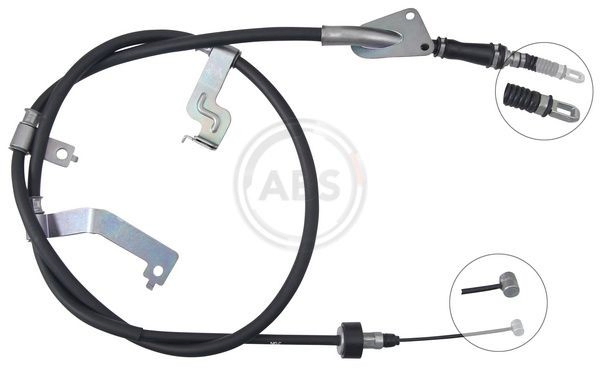 Трос стоянкового гальма задній лівий KAP KM04742 ціна, від 21.90 USD