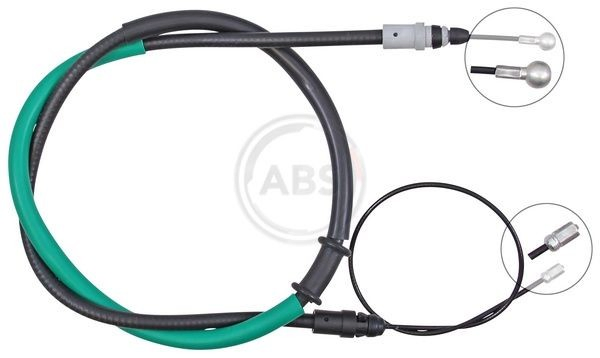 Трос ручного гальма задній, правий/лівий ABS K17591 ціна, від 10.37 USD