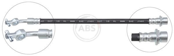 Купити SL5807 ABS Шланг гальмівний задній, правий