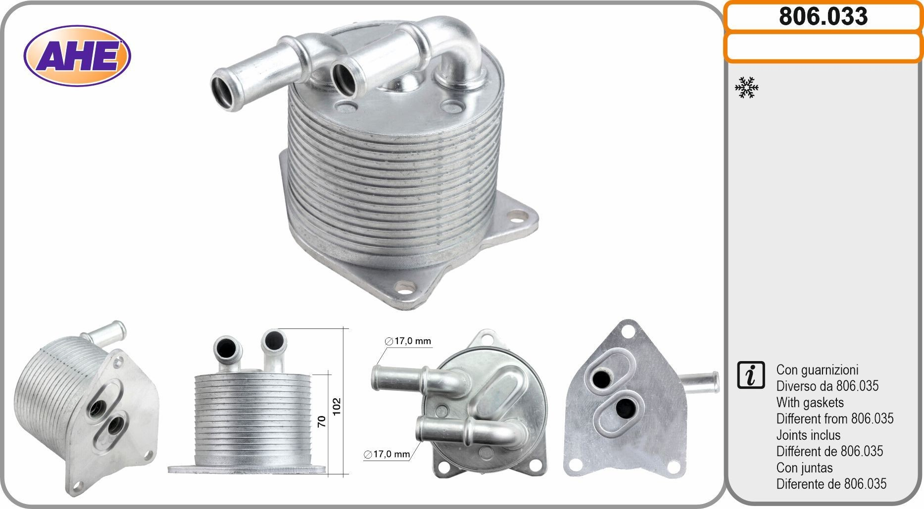 Купити 9806533780 Peugeot/Citroen Радіатор охолодження, АКПП