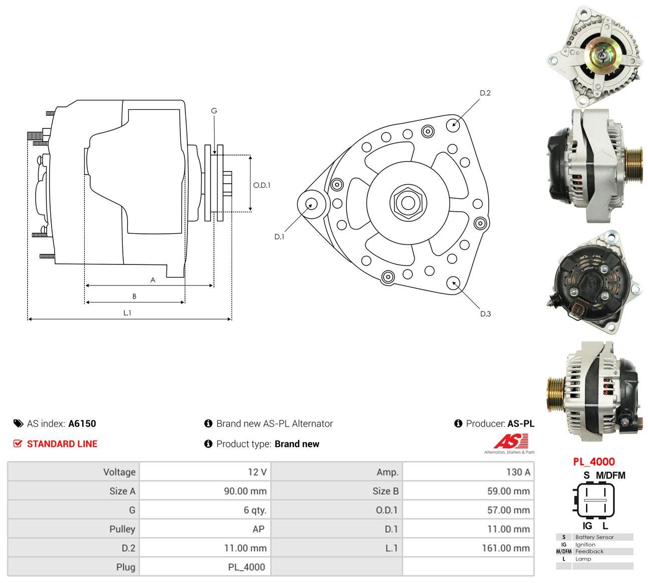 Купити 2101056 Denso Генератор