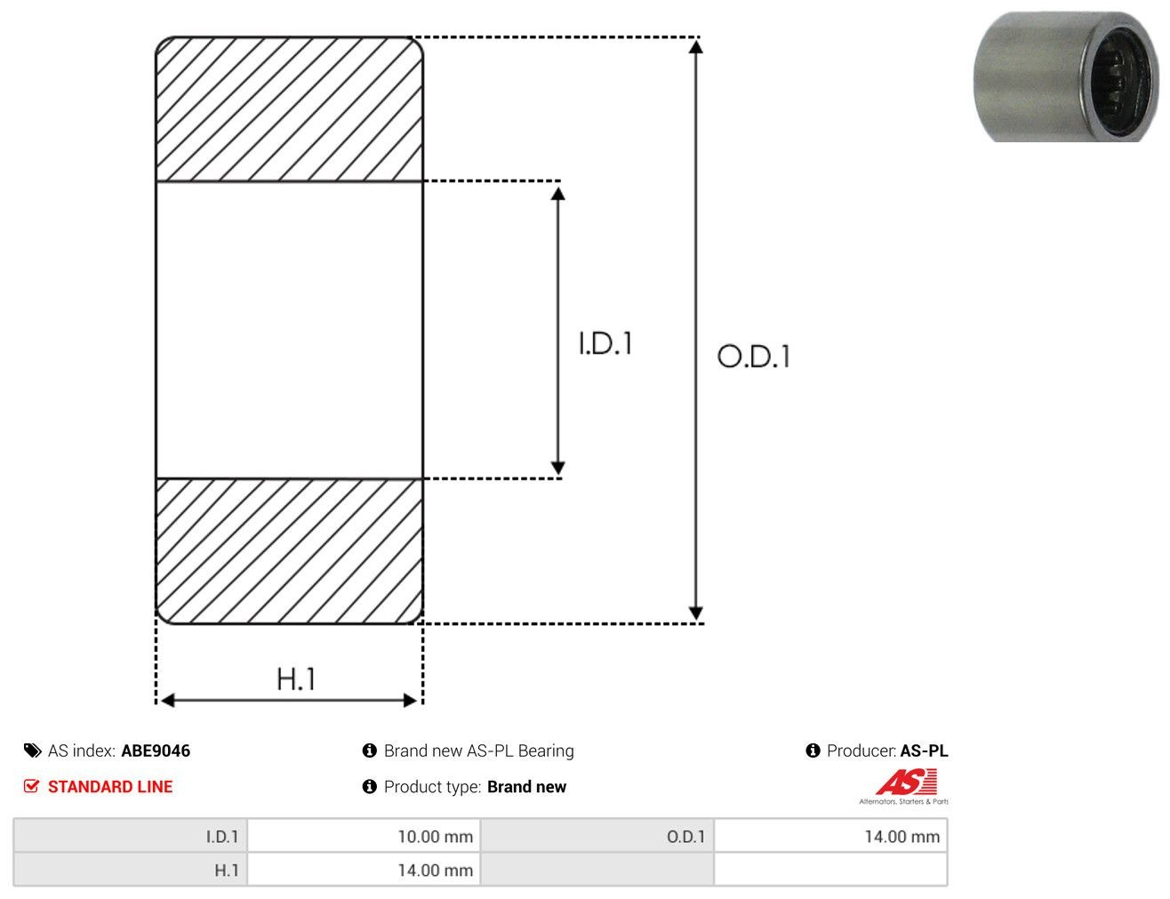 Купити 1000917004 Bosch Підшипник стартера