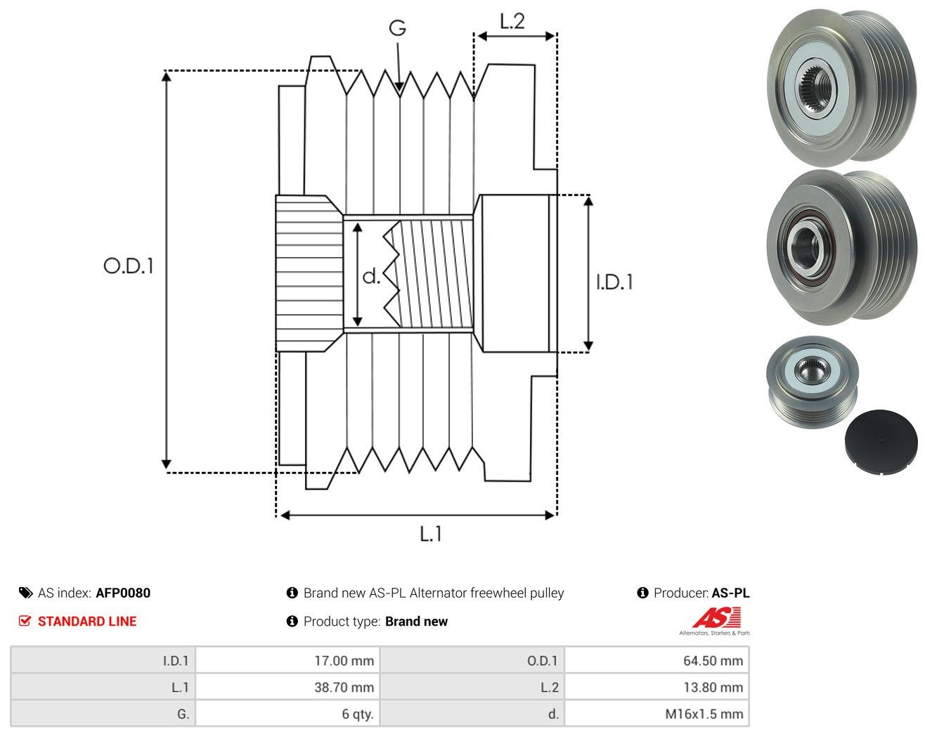 Купити Шків генератора Audi A6 C6 4F2