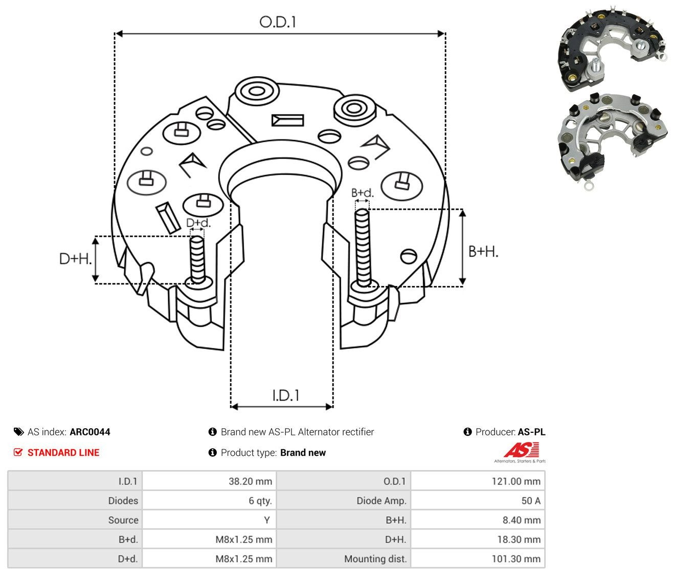 Купити Діодний міст Alfa Romeo 159  939