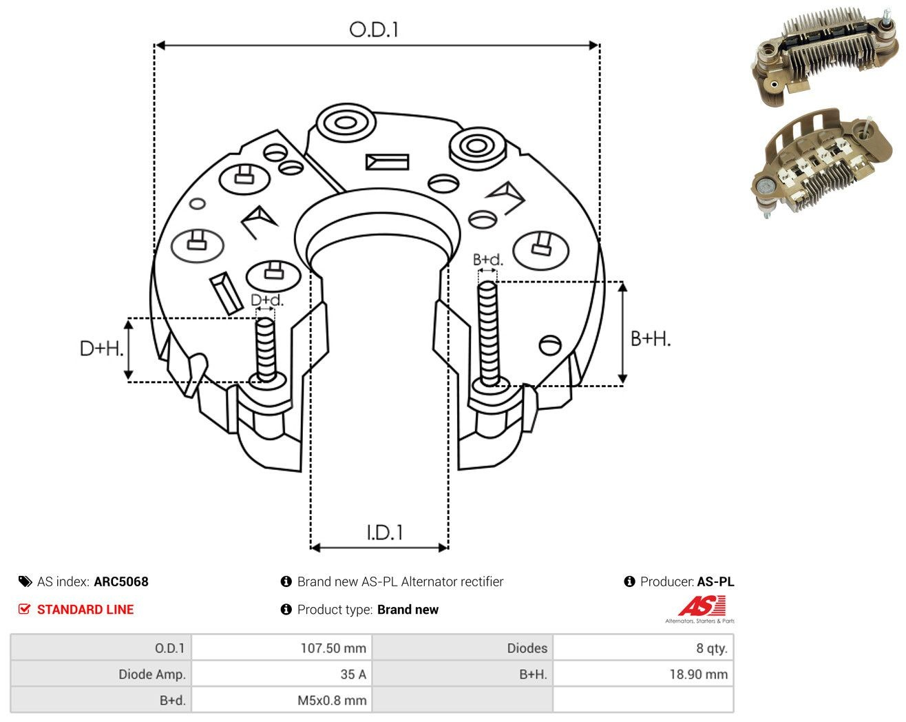 Купити Діодний міст Subaru Outback II B12, BE, BH