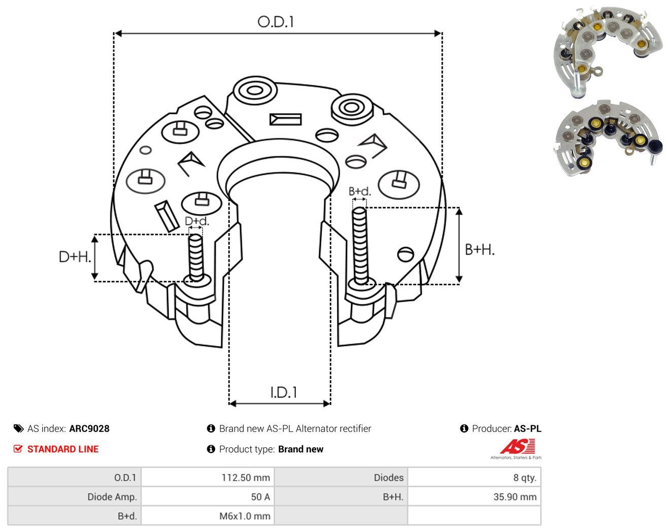 Купити Діодний міст Ford Connect  TC7