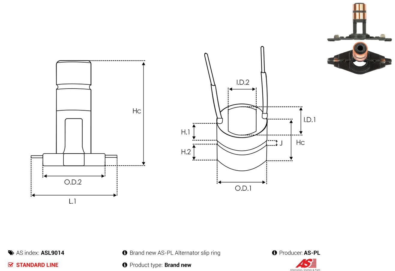 Колектор ротора генератора 138441 REMA-PARTS