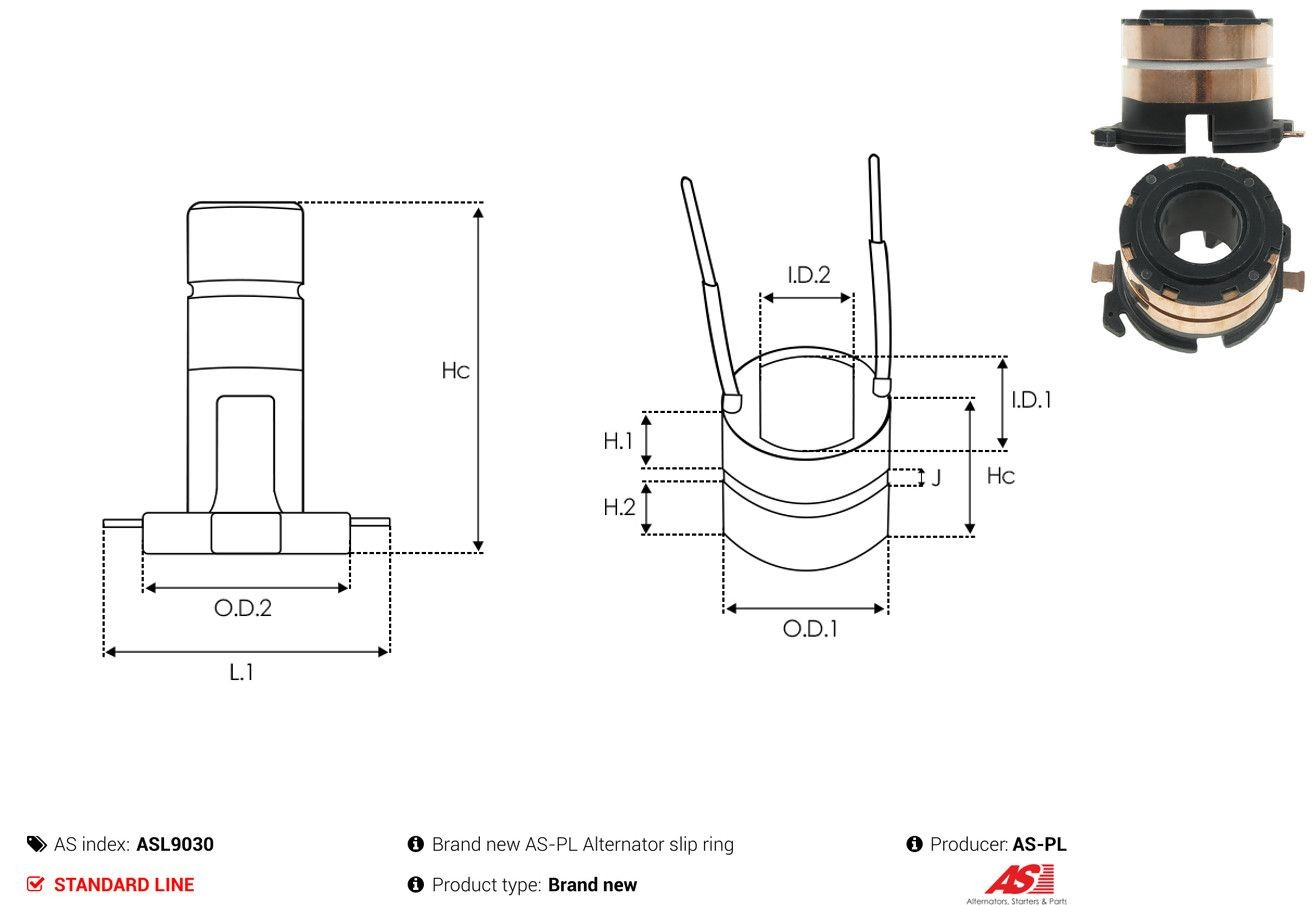 Колектор ротора генератора F032231368ZDL Cargo