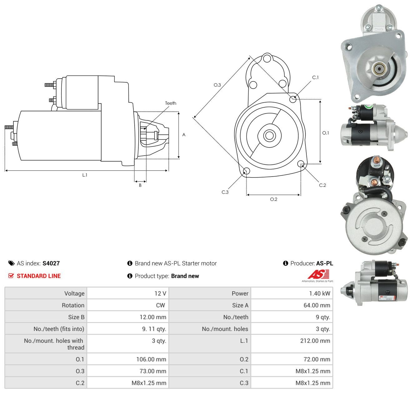 Купити Стартер Lancia Dedra  835