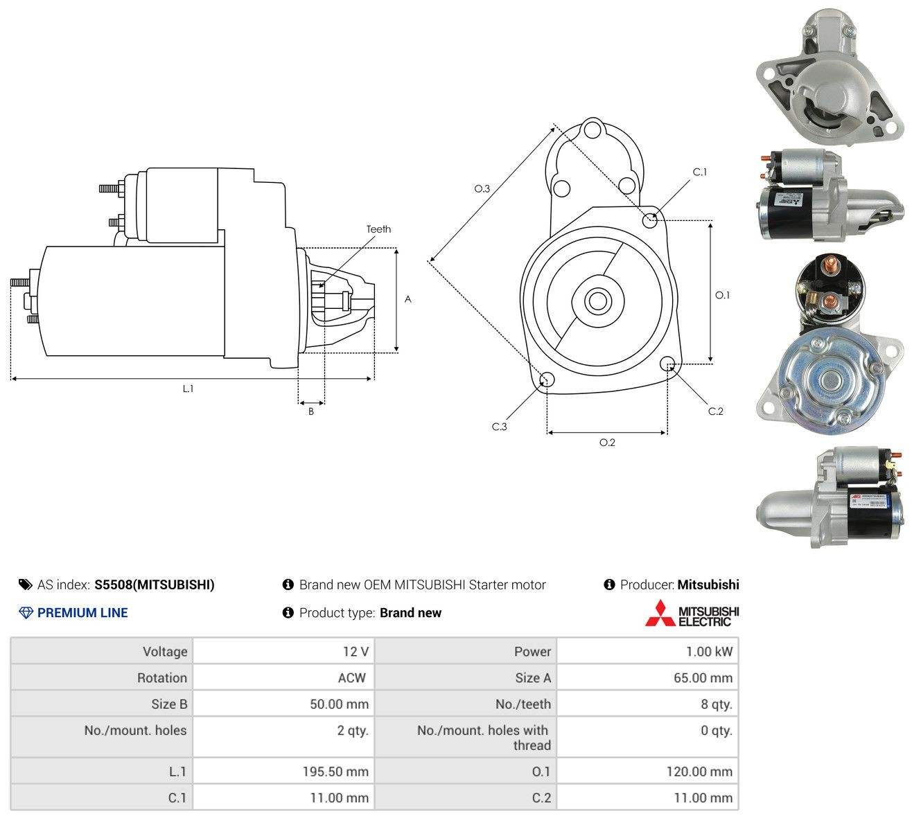 31200ZG50030 Honda Стартер двигуна