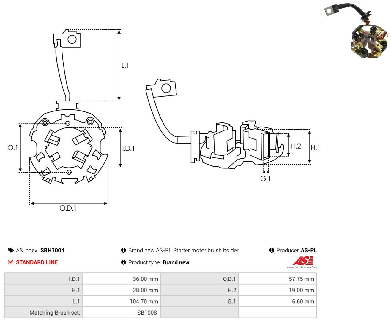 Щеткодеpжатель стартера F032230396 Bosch