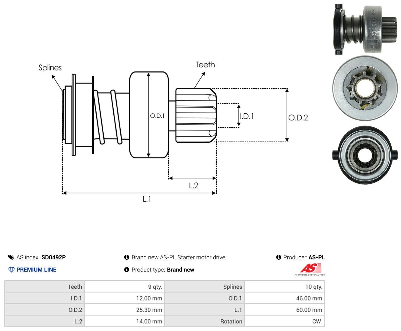 Купити Бендикс стартера Land Rover Range Rover II LP, P38A