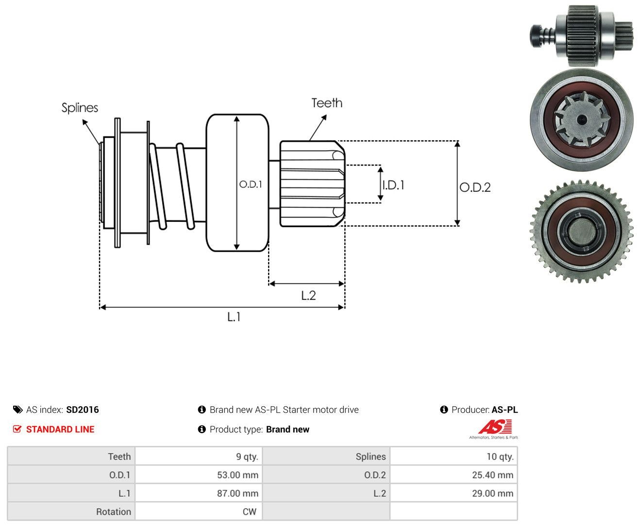 Привід стартера бендикс на Volvo 240  P242, P244