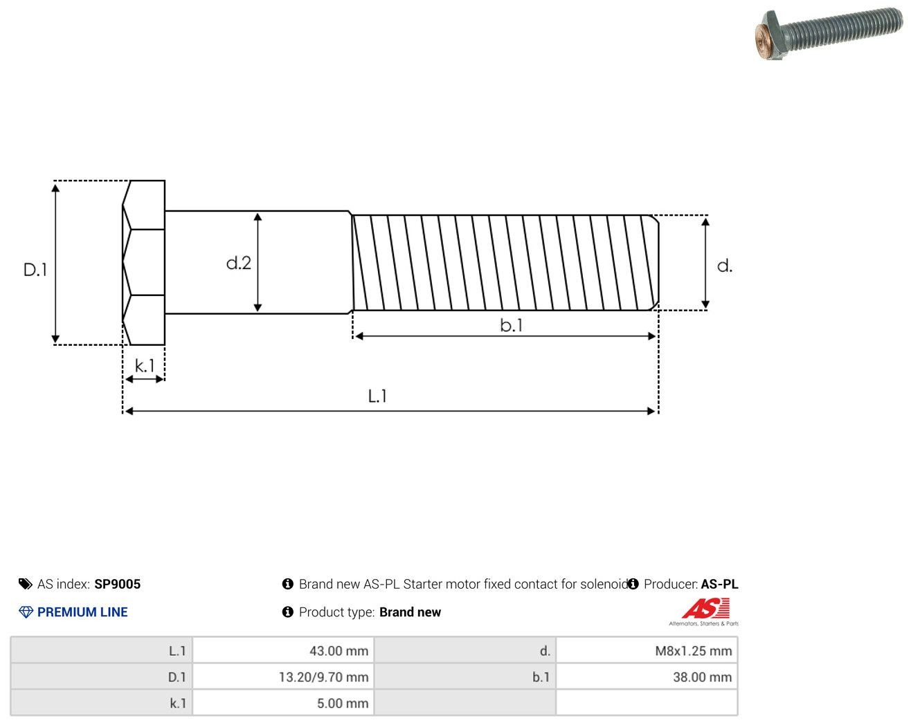 Ремкомплект втягуюче реле стартера As-pl SP9005 ціна, від 1.93 USD