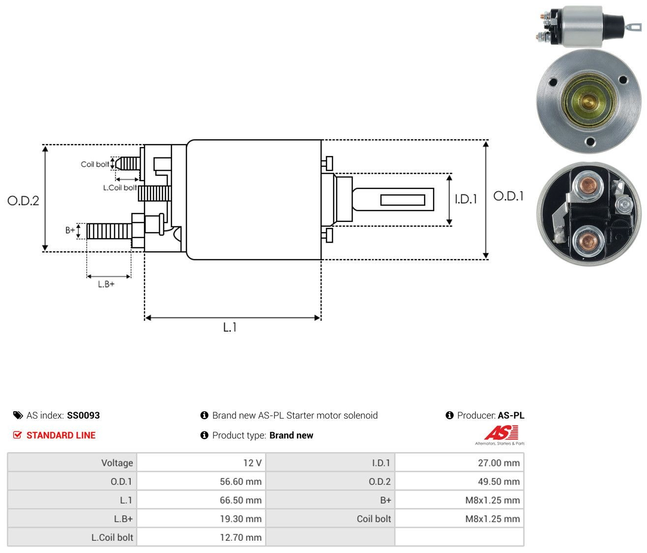 Контактор As-pl SS0093 ціна, від 18.87 USD