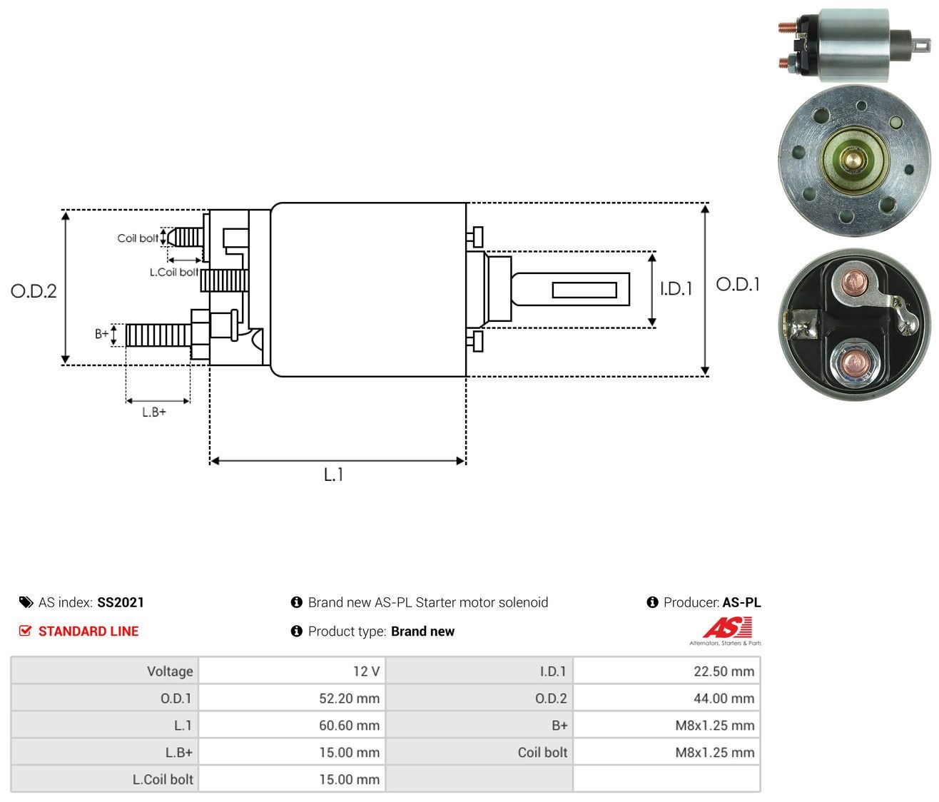 Втягуюче стартера As-pl SS2021