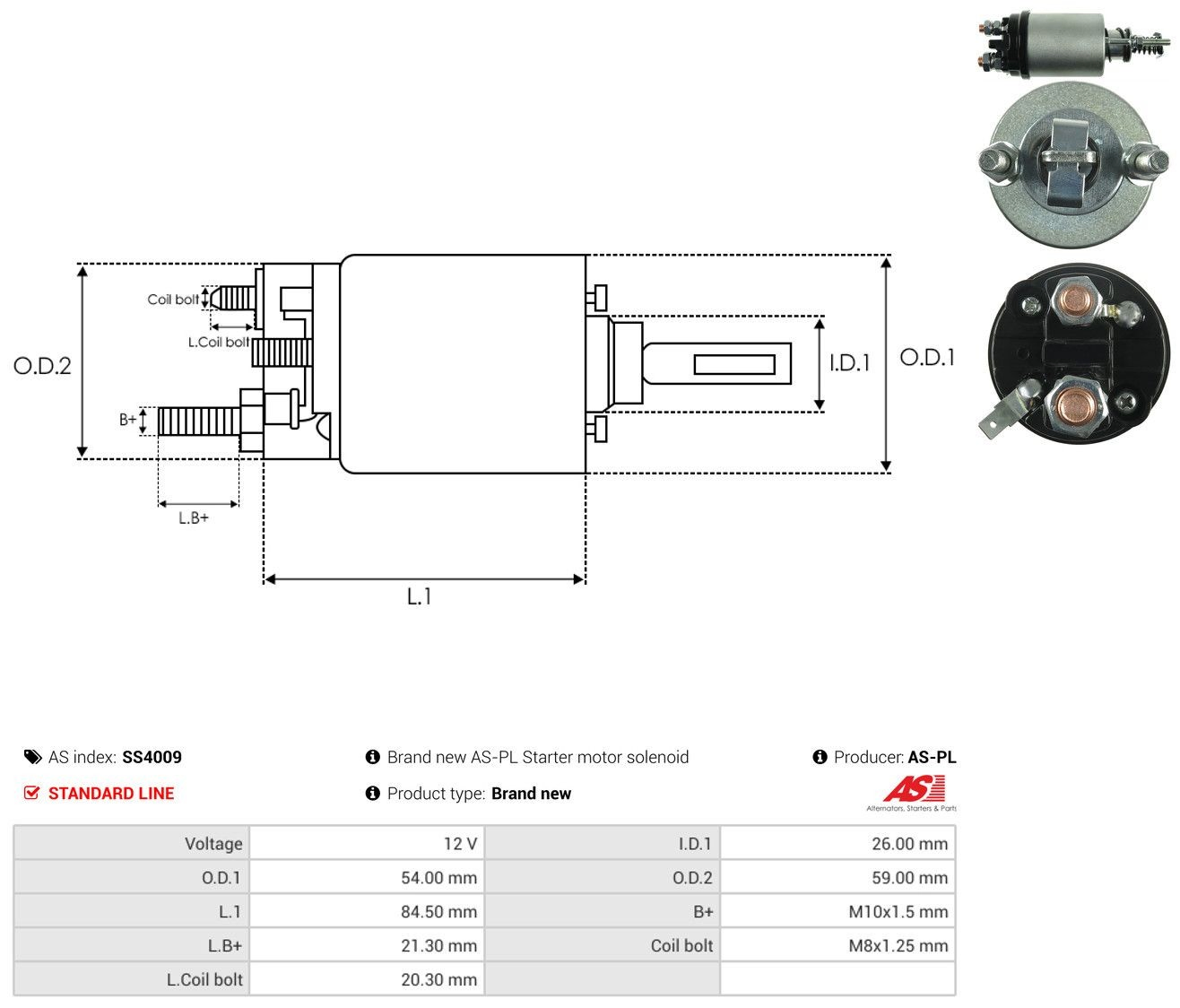 Втягуюче стартера As-pl SS4009