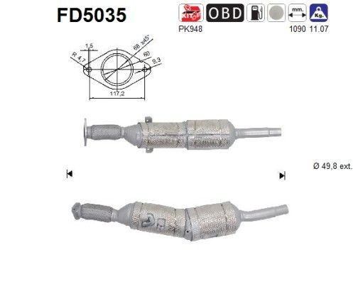 FD5035 AS/Auto Storm Фільтр ДПФ