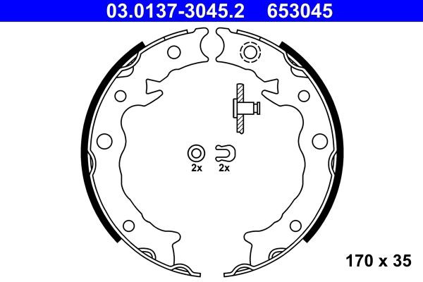 Колодки ручника 986487933 Bosch